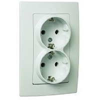 Πρίζα Σούκο Διπλή LEUKO4