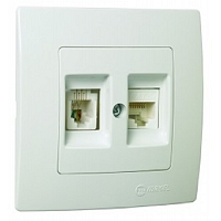 Πρίζα RJ11 RJ45 UTP Τηλεφώνο Ιντερνετ LEUKO23