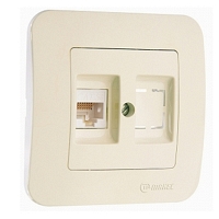Πρίζα RG45 UTP Μπεζ MPEZ21