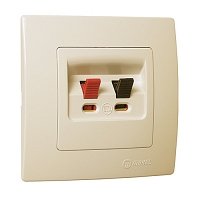 Πρίζα Ηχείων Απλή Μπεζ MPEZ24