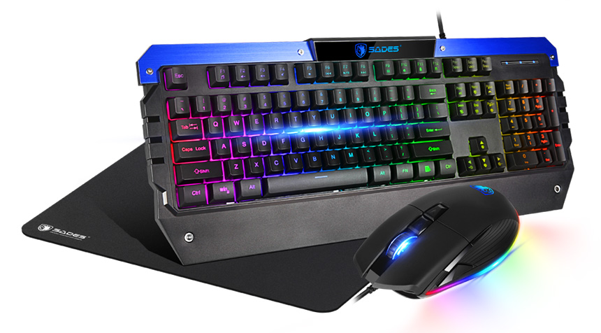SADES Gaming set πληκτρολόγιο ποντίκι mouse pad Battle 