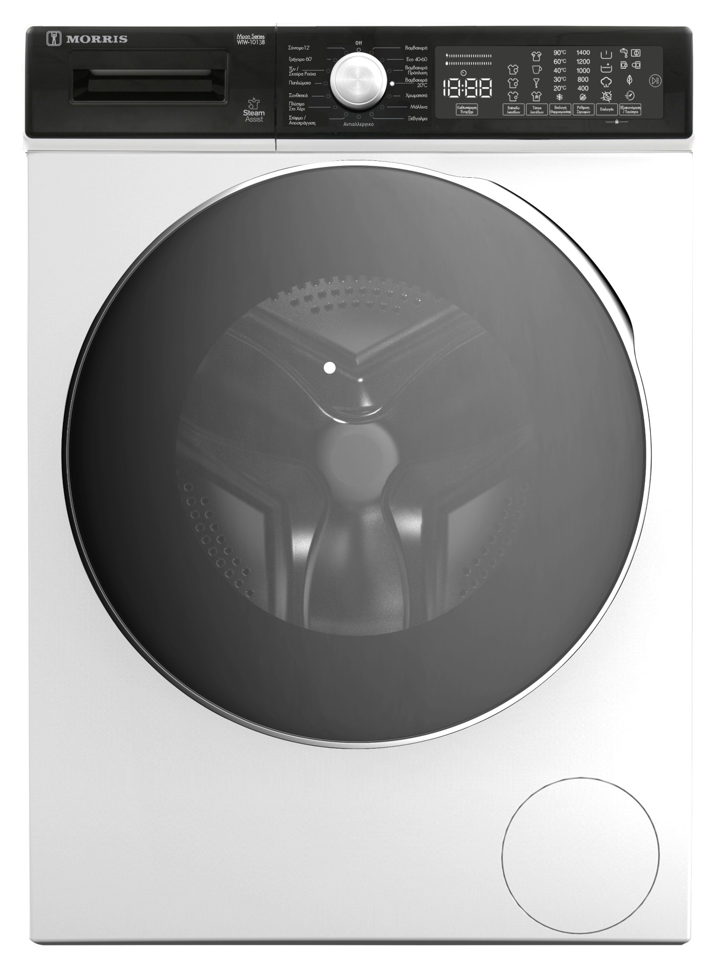 MORRIS WIW-10138 ΠΛΥΝΤΗΡΙΟ ΡΟΥΧΩΝ 10KG (MOON SERIES) 10