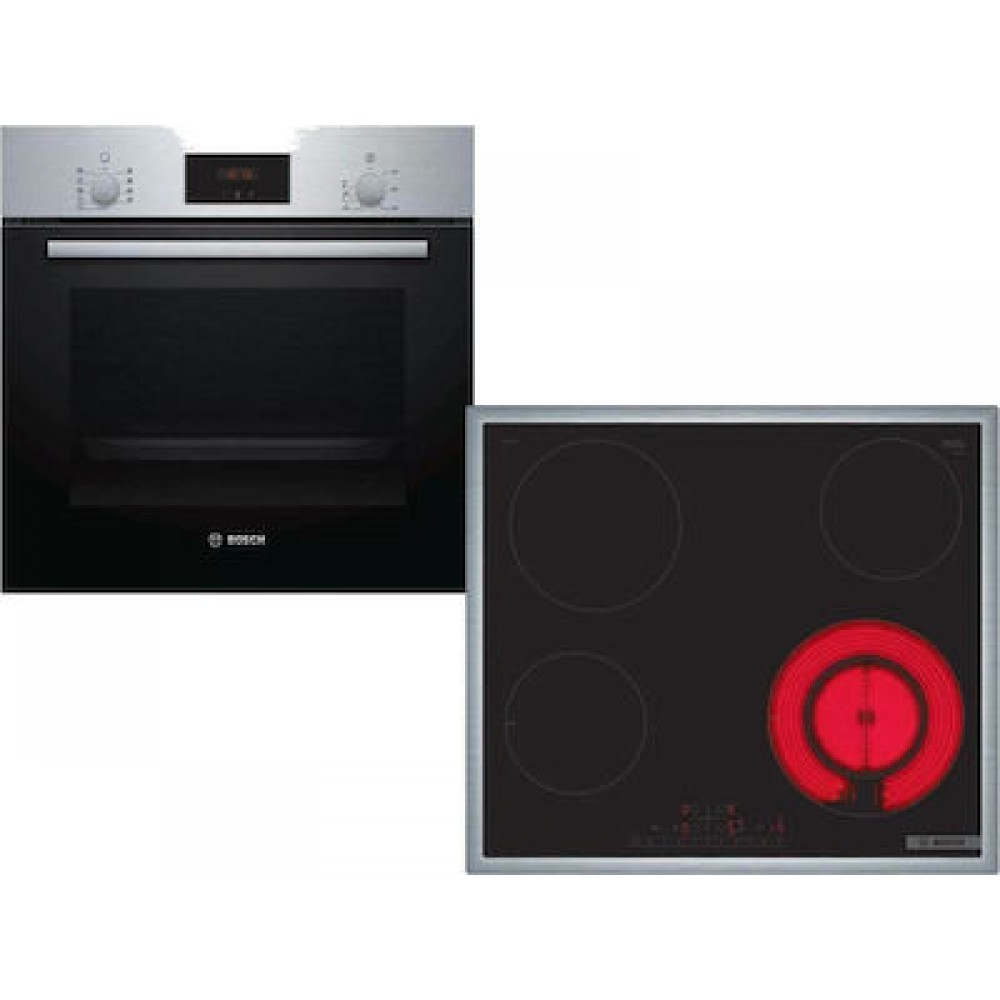 Bosch HBF134ES1 + PKF645FP3E Φούρνος άνω Πάγκου 66lt με