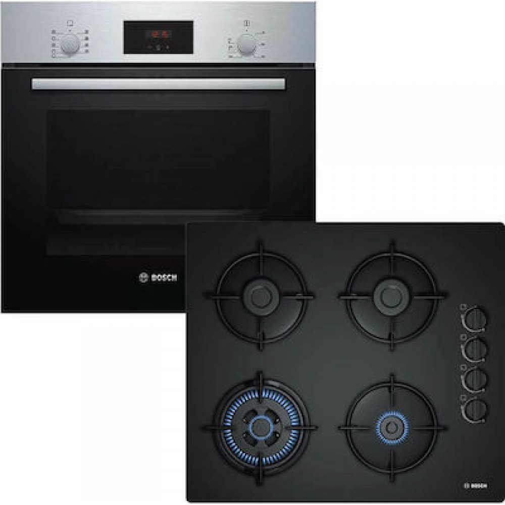 Bosch HBF134ES1 + POH6B6B10 Αυτόνομο Σετ Εντοιχισμού HB