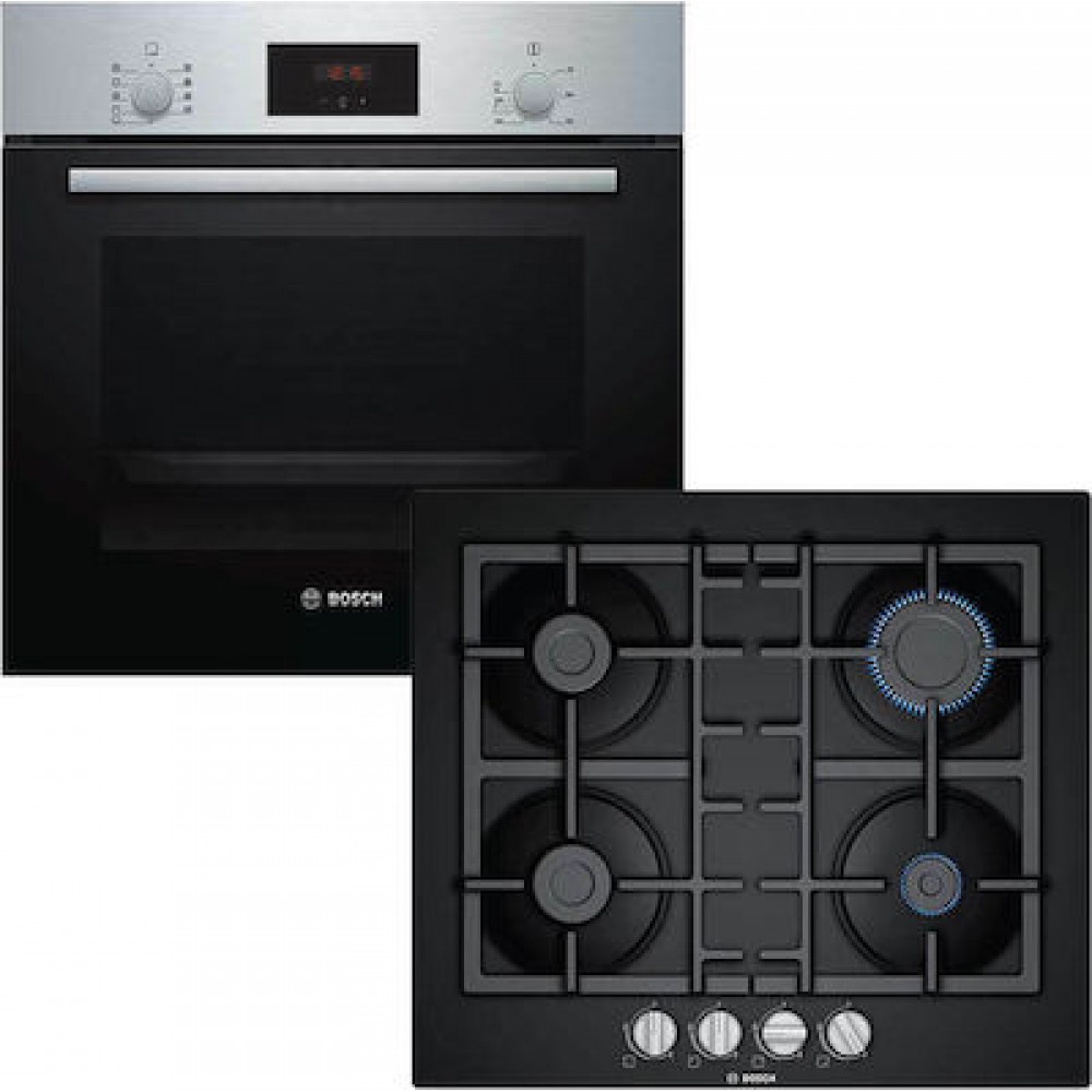 Bosch HBF134ES1 + PNP6B6B90 Φούρνος άνω Πάγκου 66lt με 