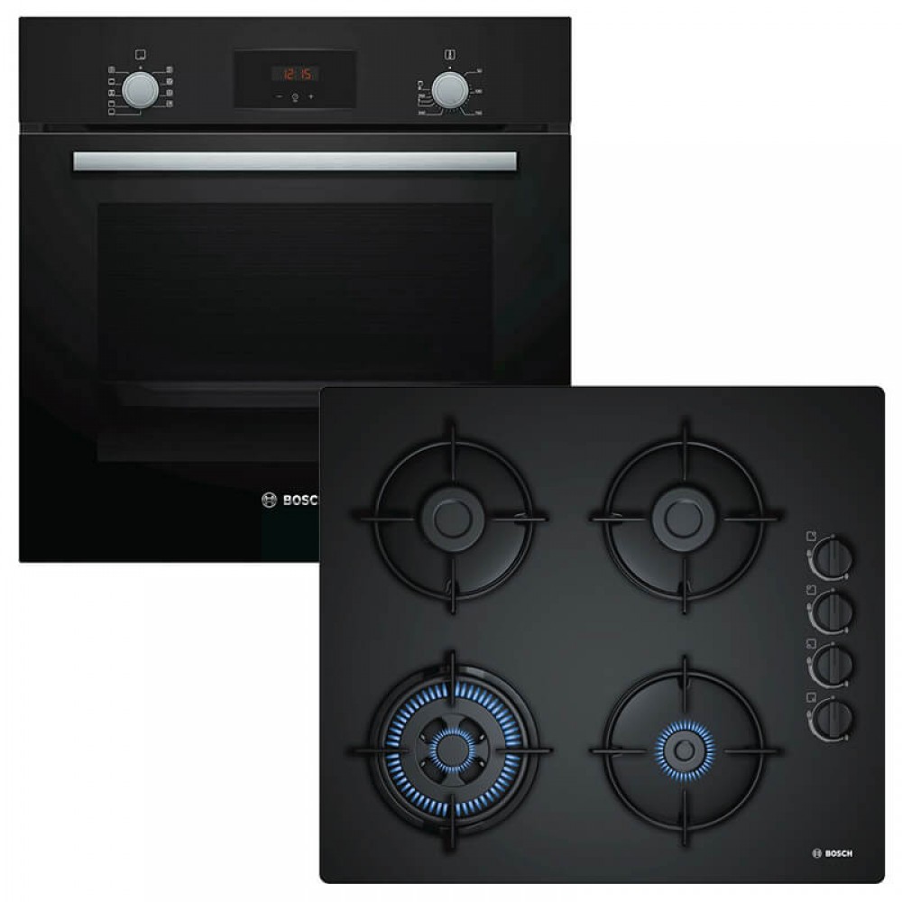 Bosch HBF134EB1 + POH6B6B10 GPL Αυτόνομο Σετ Εντοιχισμο