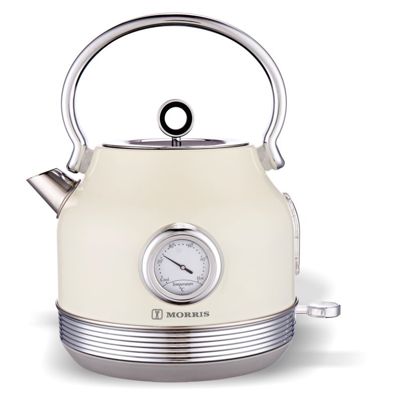 - ΣΗΜΑΝΤΙΚΟ: Σε περίπτωση διαφοράς τιμής από το κατάστημα ισχύει παντα και μόνο η τιμή του καταστήματος Βραστήρας Morris Retro R20810WKC Cream R20810WKC