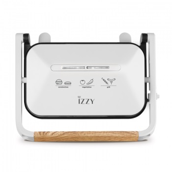 Σαντουιτσιέρα Panini Wooden Λευκή 1300W Grill IZ-2013 2