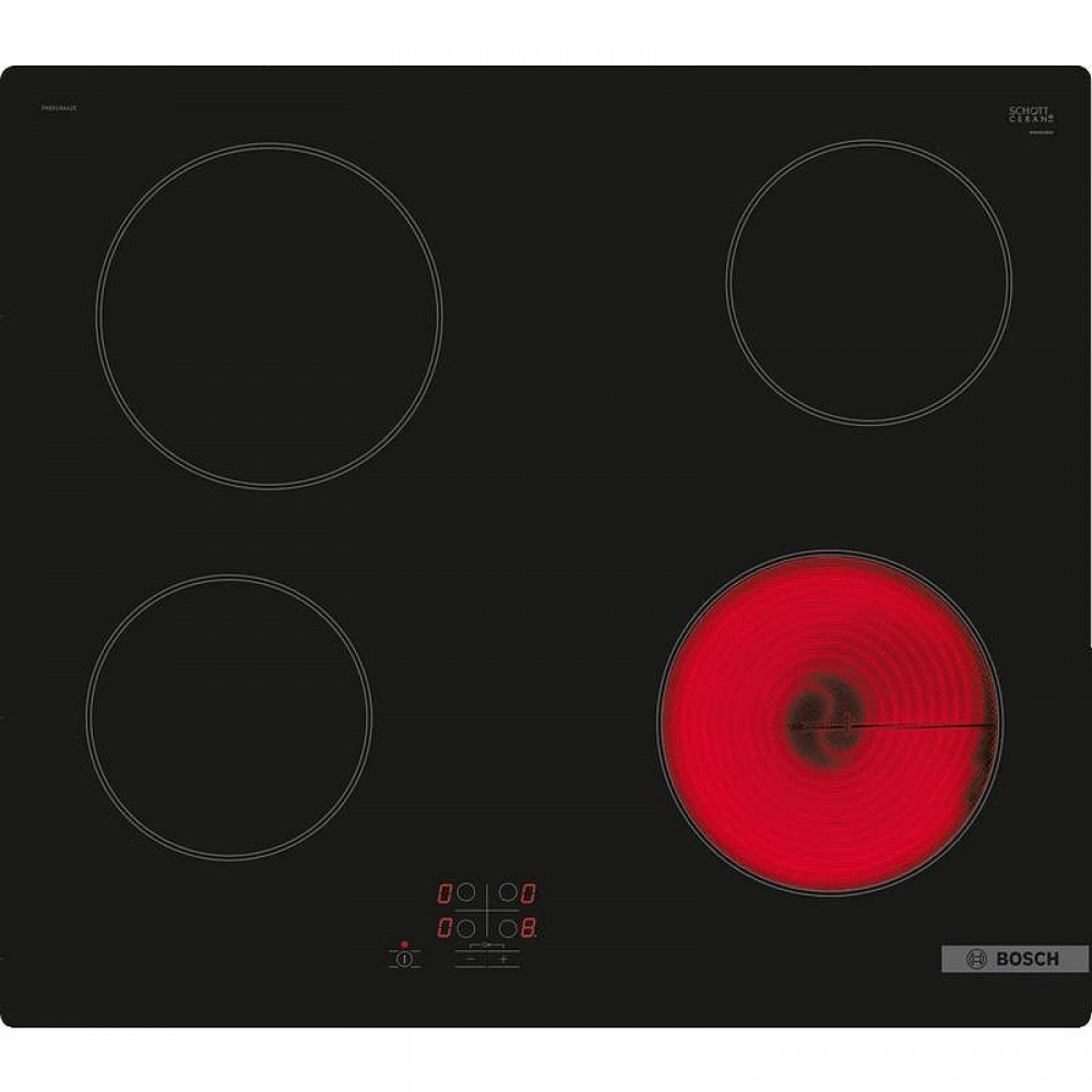 Bosch PKE61RAA2E Κεραμική Εστία Αυτόνομη 60cm Μαύρο PKE