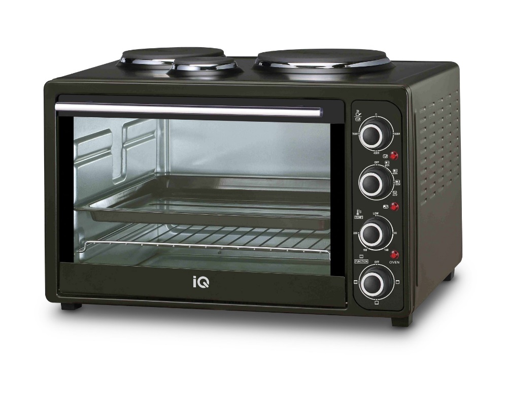 Ηλεκτρικές μικροσυσκευές Elektrostore24 - ΣΗΜΑΝΤΙΚΟ: Σε περίπτωση διαφοράς τιμής από το κατάστημα ισχύει παντα και μόνο η τιμή του καταστήματος ΗΛΕΚΤΡΙΚΟ ΦΟΥΡΝΑΚΙ 45lt ΜΕ 3 ΕΣΤΙΕΣ KC-1241 BLACK 1241