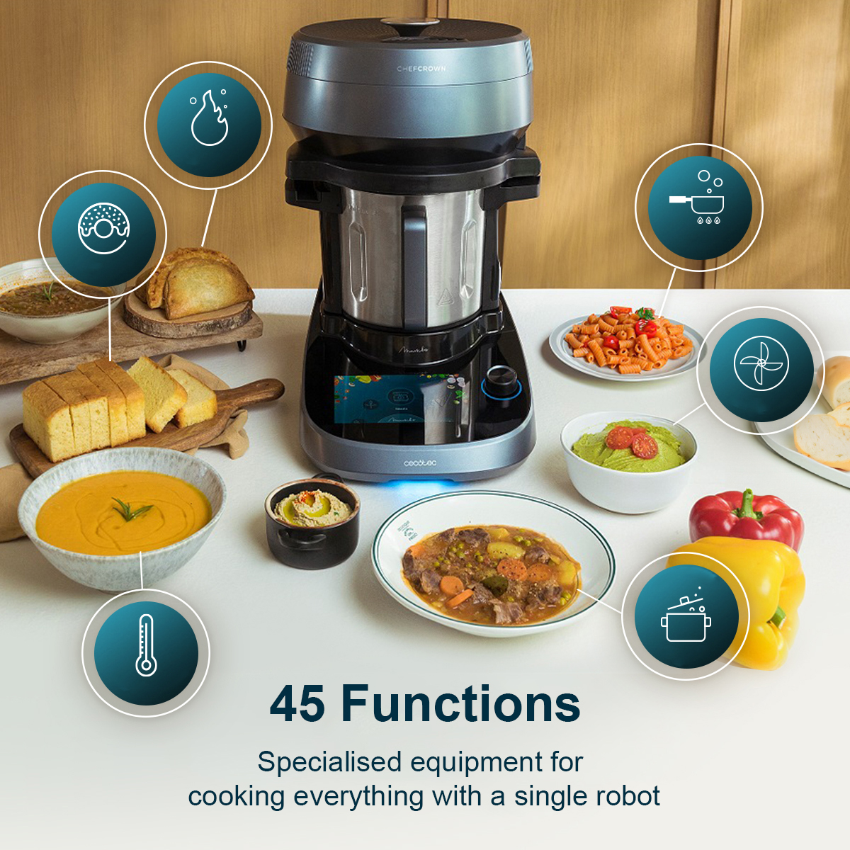 CECOTEC - ΣΗΜΑΝΤΙΚΟ: Σε περίπτωση διαφοράς τιμής από το κατάστημα ισχύει παντα και μόνο η τιμή του καταστήματος CECOTEC Mambo CooKing Unique CEC-04701 101928