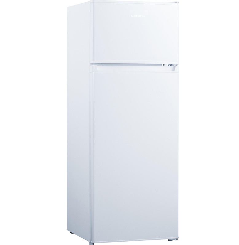 Ψυγείο Δίπορτο Crown DF241EWH 205lt , E, Υ143xΠ55xΒ55εκ