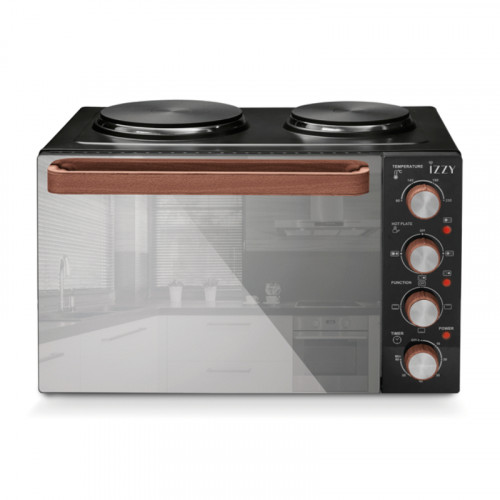Elektrostore24 Ηλεκτρικές Συσκευές - ΣΗΜΑΝΤΙΚΟ: Σε περίπτωση διαφοράς τιμής από το κατάστημα ισχύει παντα και μόνο η τιμή του καταστήματος Izzy ΙΖ-8009 35LT 2 ΕΣΤΙΕΣ 224497 Φουρνάκια, IZ-8009