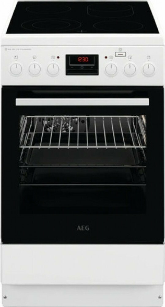 AEG CCB56481BW Κουζίνα 58lt με Κεραμικές Εστίες Π50εκ, 