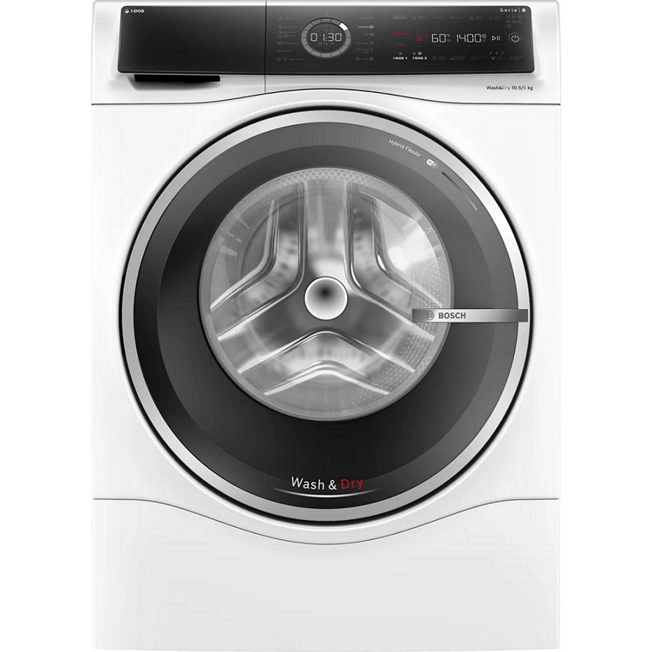 Bosch WNC254A0BY Πλυντήριο-Στεγνωτήριο Ρούχων 10.5kg/6kg, 1400 Στροφές, με Ατμο, D/A, Λευκό WNC254A0BY