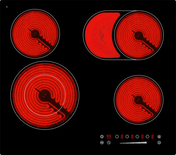 Εστία Αυτόνομη Κεραμική Arielli ACH-664Τ 4 Θέσεων με Λε