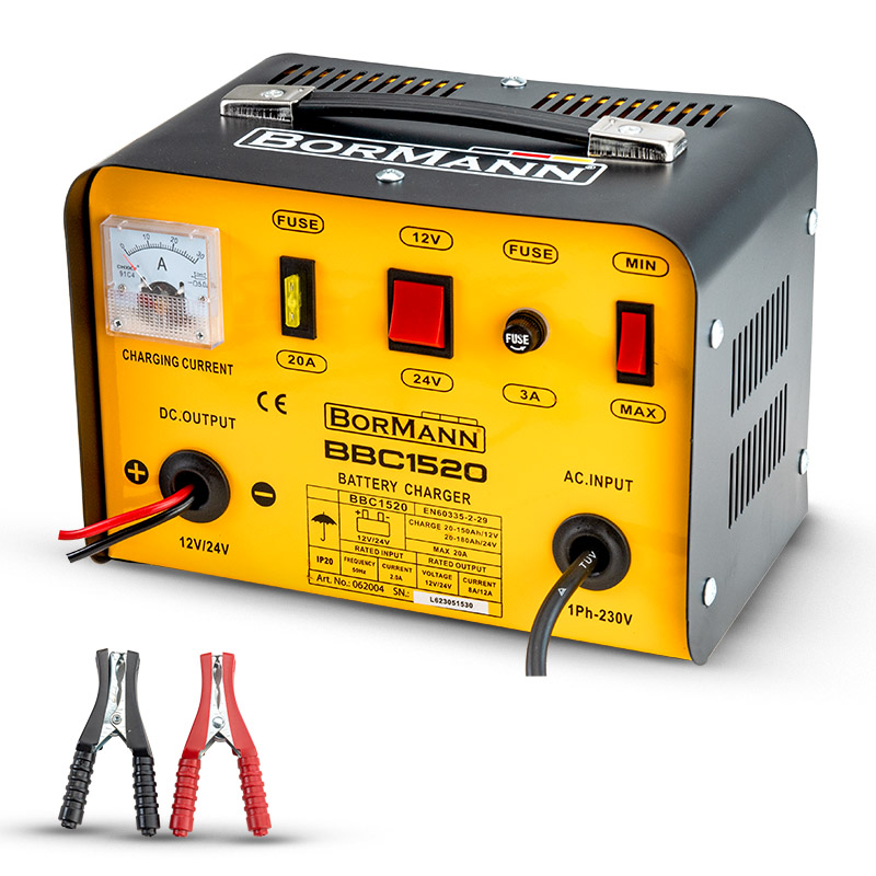 BORMANN BBC1520 Φορτιστής Μπαταριών 12/24V,Max 20A 062004