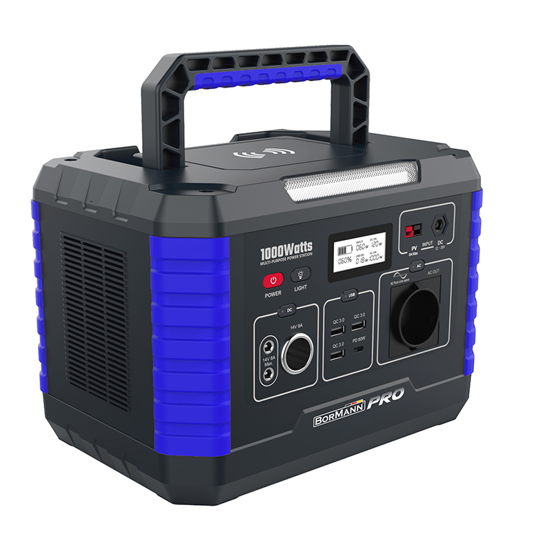 BORMANN Pro BBC5030 Power Station 1000W,999Wh/45000mAh,12V/24V, AC,DC,Type-C,USB-A,Li-Ion 071587