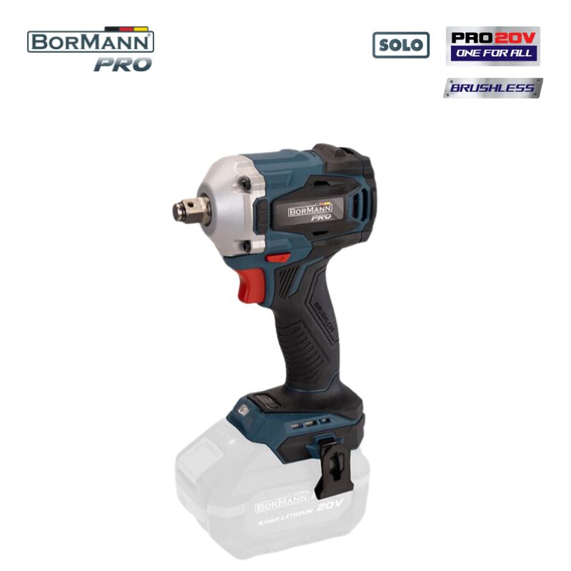 BORMANN Pro BBP5123 Μπουλονόκλειδο Compact,Brushless Μπαταρίας 20V,400Nm,0-1800/0-2200/0-2600rpm, SO 070474