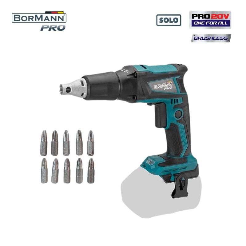 BORMANN Pro BBP5150 Κατσαβίδι Γυψοσανίδας 20V Brushless Μπαταρίας, SOLO 036326