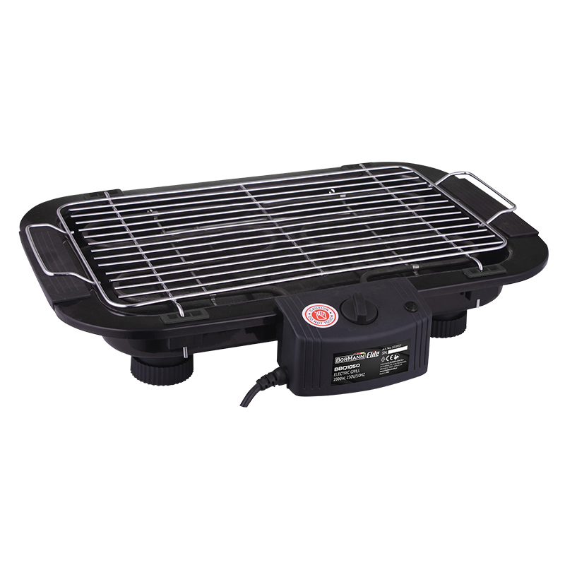 BORMANN Elite BBQ1050 Ψησταριά Ηλεκτρική 2000W,Επιτραπέζια με Θερμοστάτη 023951