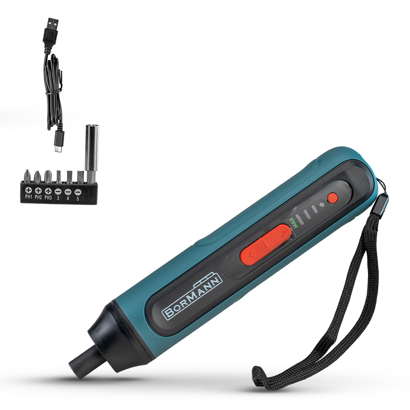 BORMANN BCD1050 Κατσαβίδι Μπαταρίας 3.6V,Li-Ion,4Nm,250rpm,3 Θέσεις Ροπής,Led,Σετ Αξεσουάρ 065722