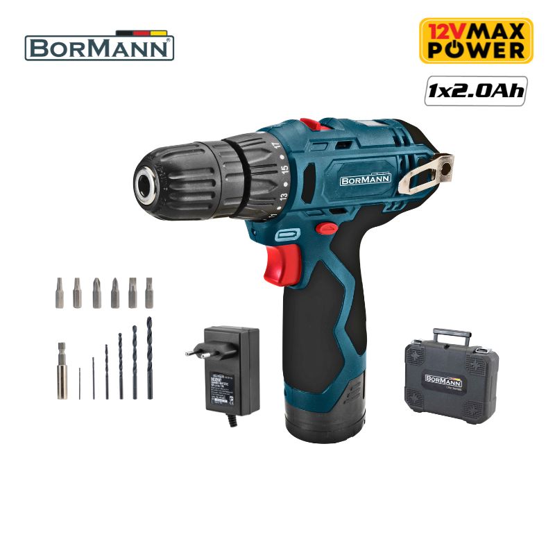 BORMANN BCD2010 Δραπανοκατσάβιδο Μπαταρίας 10.8V, Li-Ion,Βαλίτσα με Εξαρτήματα 050964