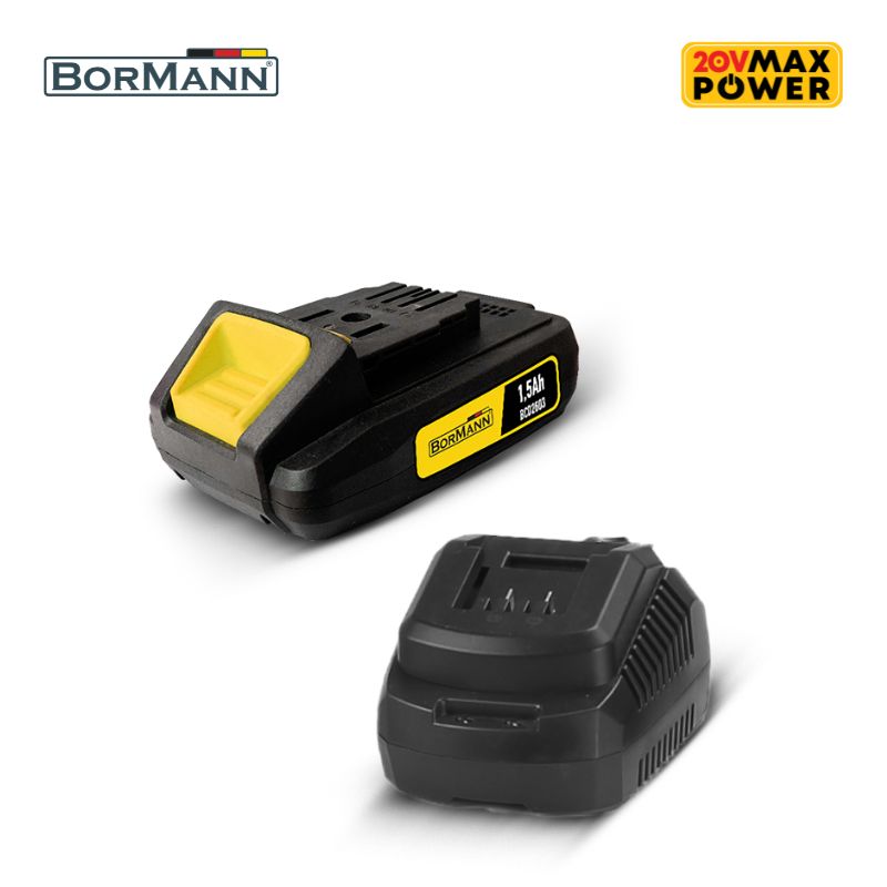 BORMANN BCD2605 Σετ Μπαταρία 20V,1x1.5Ah + Φορτιστής 2.0Α 053477