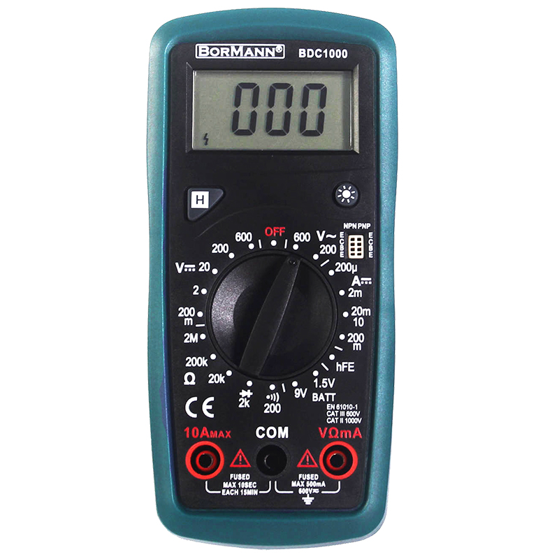 BORMANN BDC1000 Πολύμετρο Ψηφιακό AC/DC 200V 028420